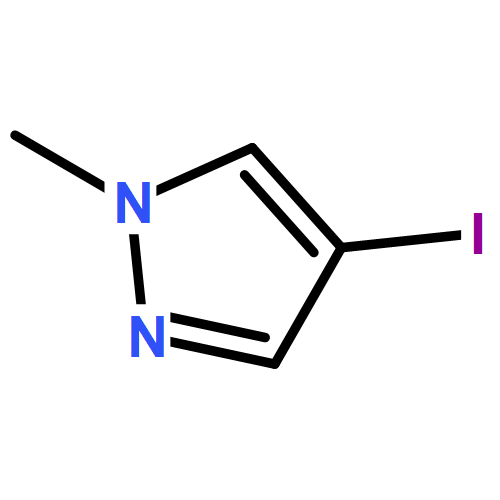 4-碘-1-甲基-1H-吡唑CAS39806-90-1結構式
