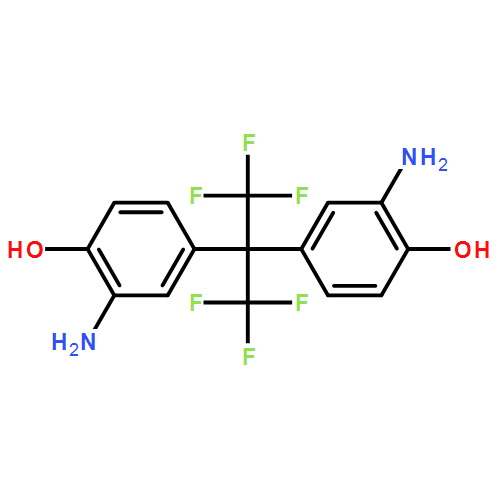 2,2-雙(3-氨基-4-羥基苯基)六氟丙烷CAS83558-87-6結構式