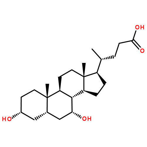 鵝去氧膽酸|474-25-9結構式