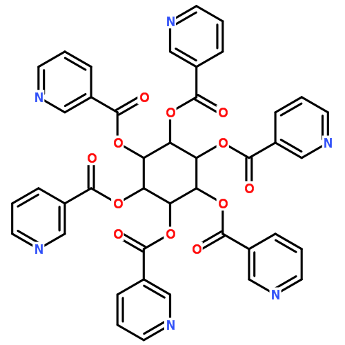 肌醇煙酸酯|6556-11-2結構式