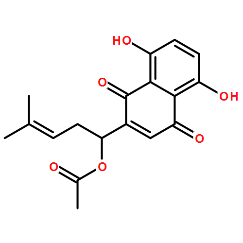 乙酰紫草素|24502-78-1結構式