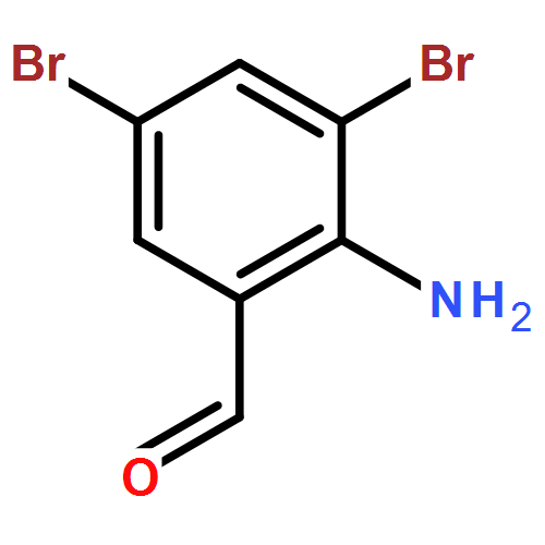 2-氨基-3,5-二溴苯甲醛|50910-55-9結構式