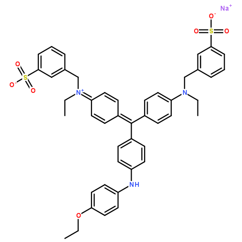 考馬斯亮藍R250|6104-59-2結構式