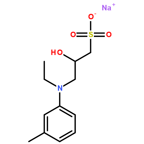 N-乙基-N-(2-羥基-3-磺丙基)-3-甲基苯胺鈉鹽|82692-93-1結構式