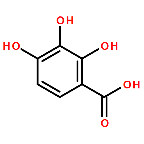 2,3,4-三羥基苯甲酸|610-02-6結構式
